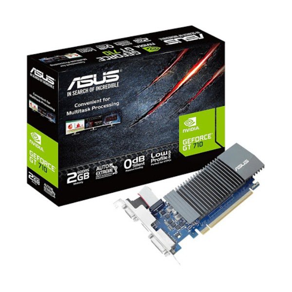Card màn hình ASUS GT710-SL-1GD5 (2GB GDDR5, 64-bit, DVI+HDMI)