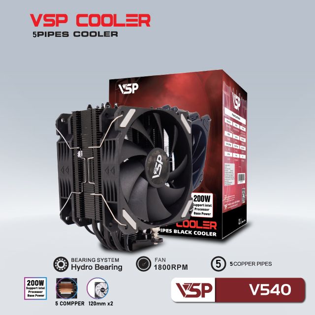 Tản Nhiệt CPU VSP Cooler V540