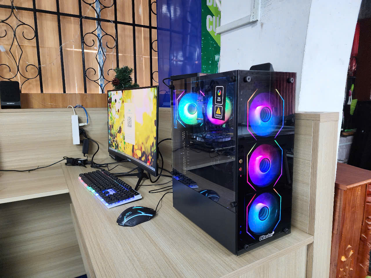 Bộ PC I5-9400,Ram16G,Vga Rời 4G,24in 100hz New Gaming‼️