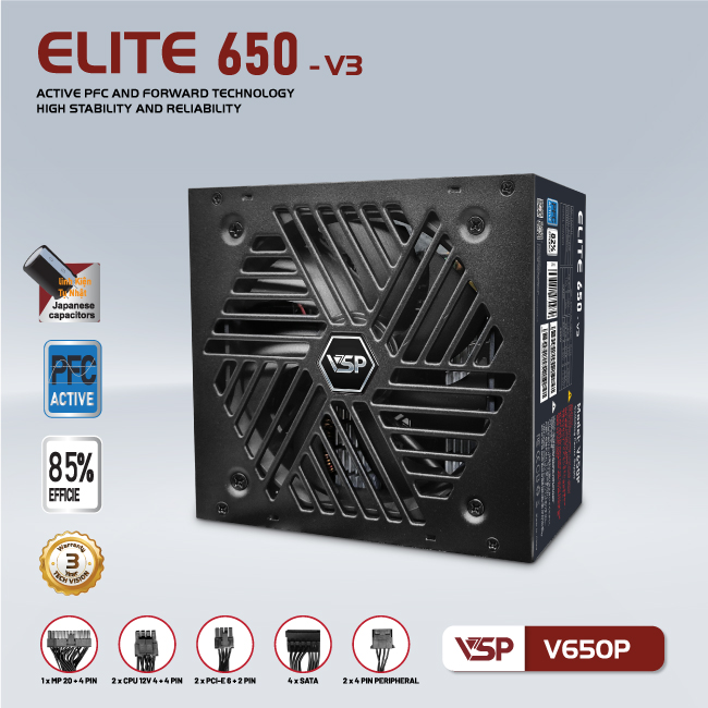 Nguồn VSP 650W V650P - V3