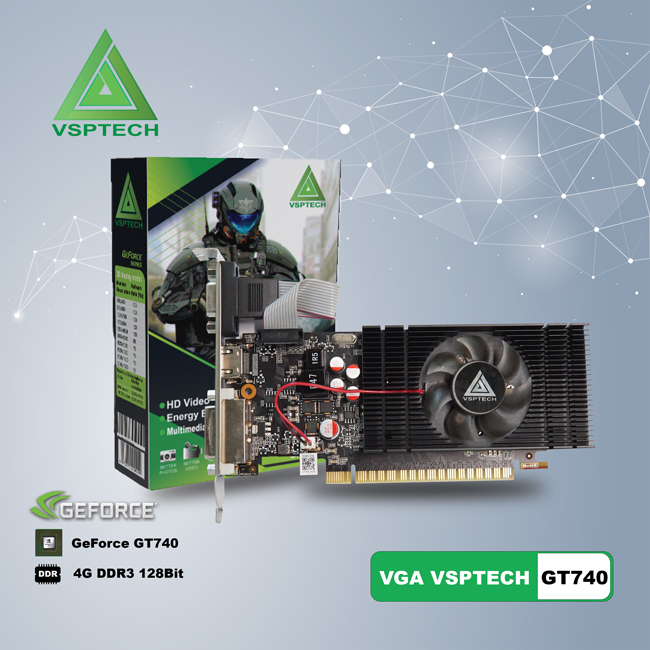VGA VSPTech GT 740 4G DDR3 Chính Hãng