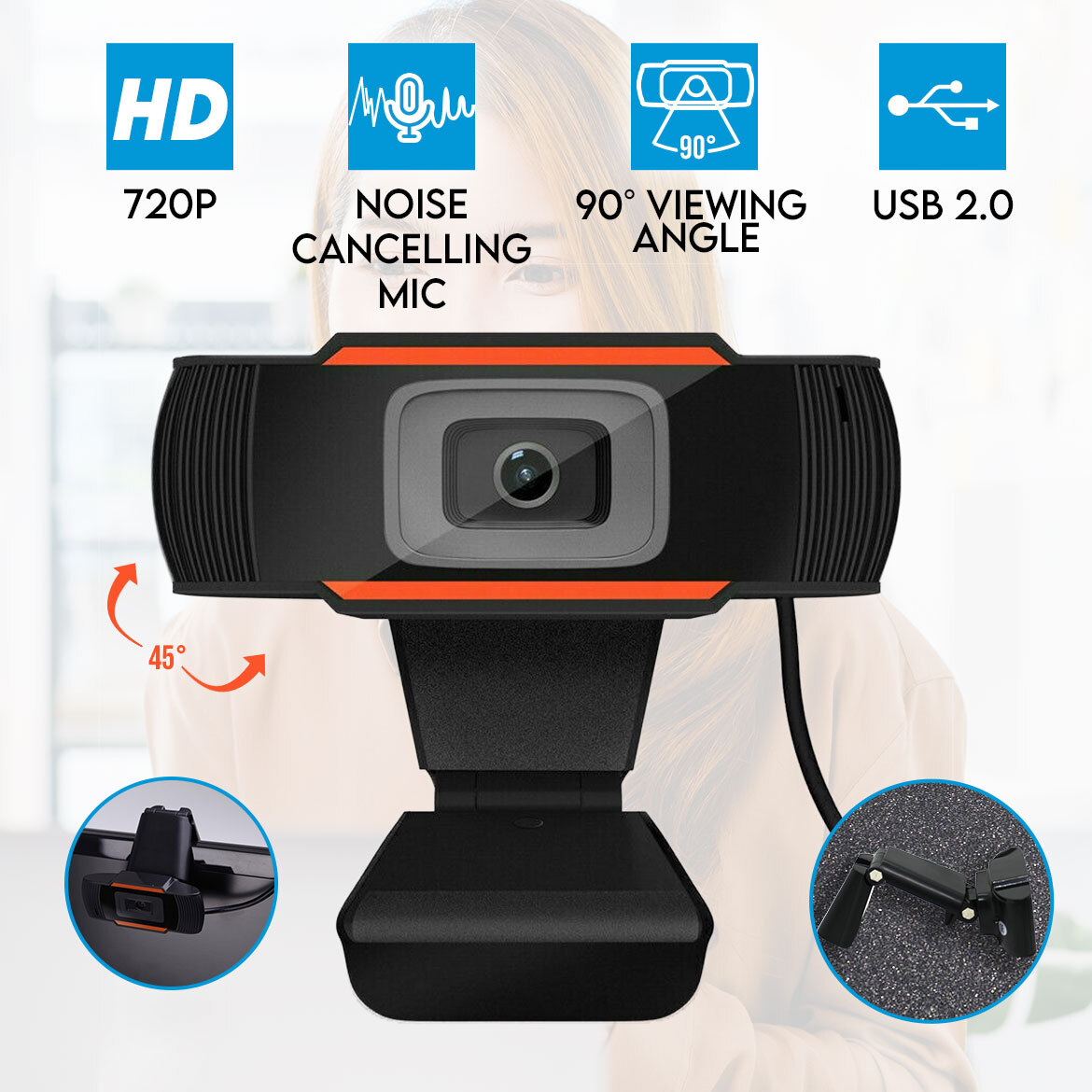 Webcam Camera HD 720P