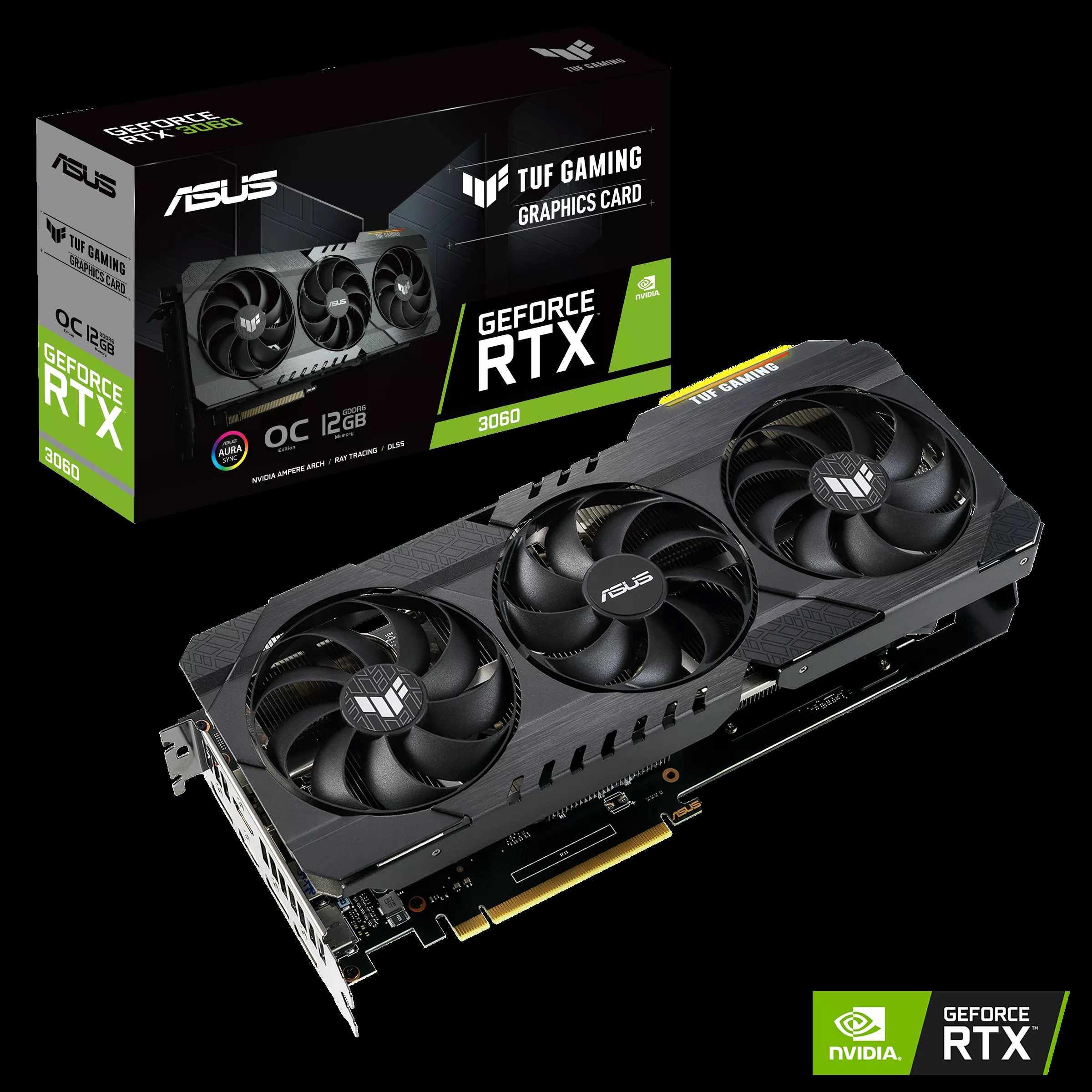 VGA Asus RTX3060 OC 12GB 3 Fan