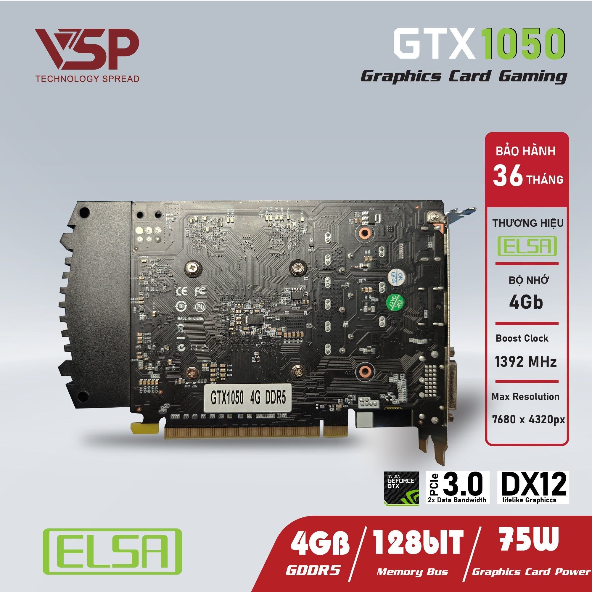 GTX 1050 ELSA - 4GB GDDR5