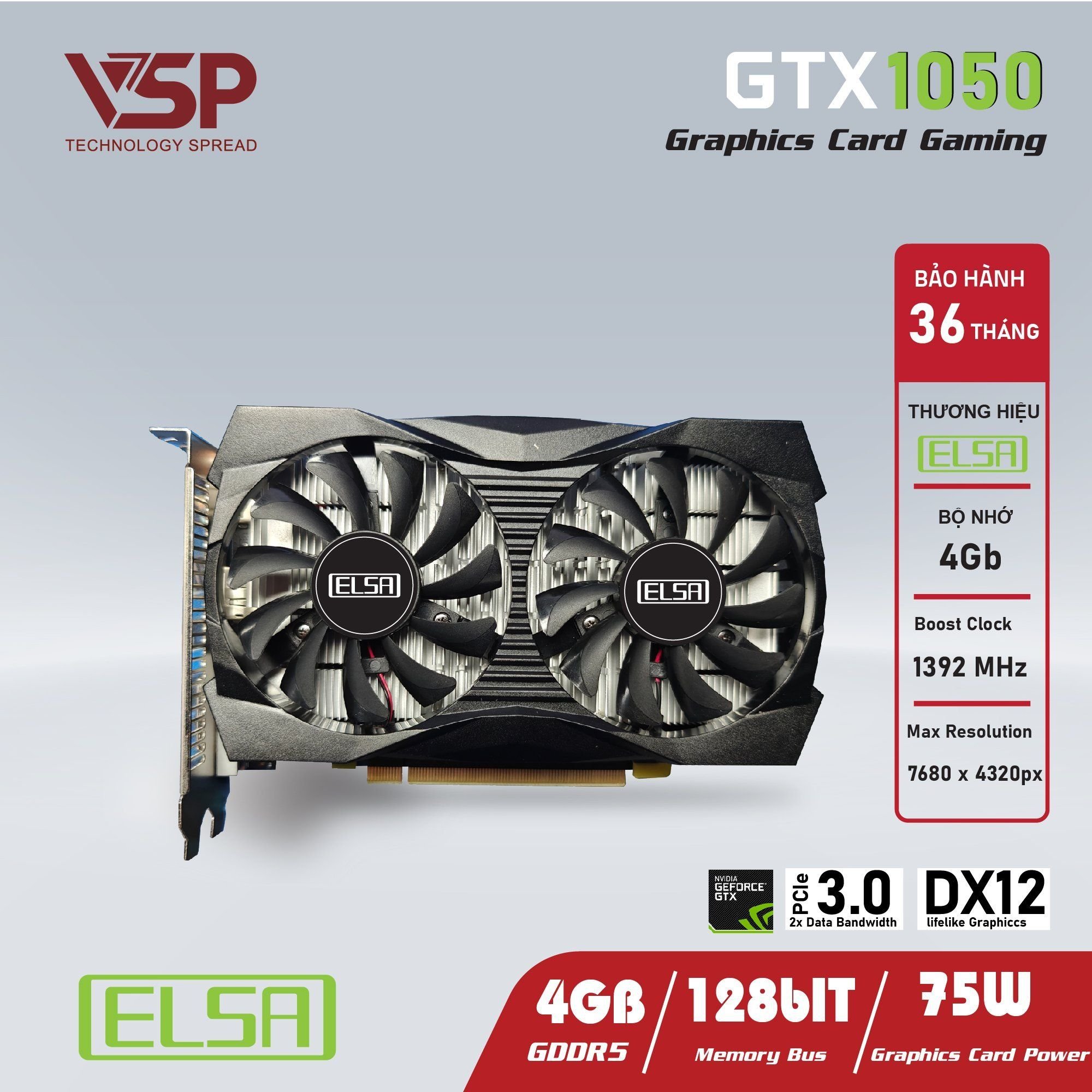 GTX 1050 ELSA - 4GB GDDR5