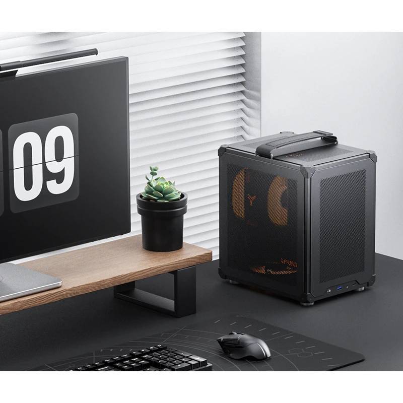 Thùng máy Jonsbo C6 Mini-ITX - Black | Có tay cầm