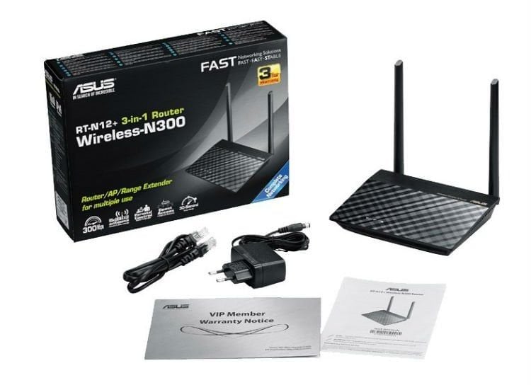 Router Wifi Chuẩn N 300Mbps Asus RT-N12+