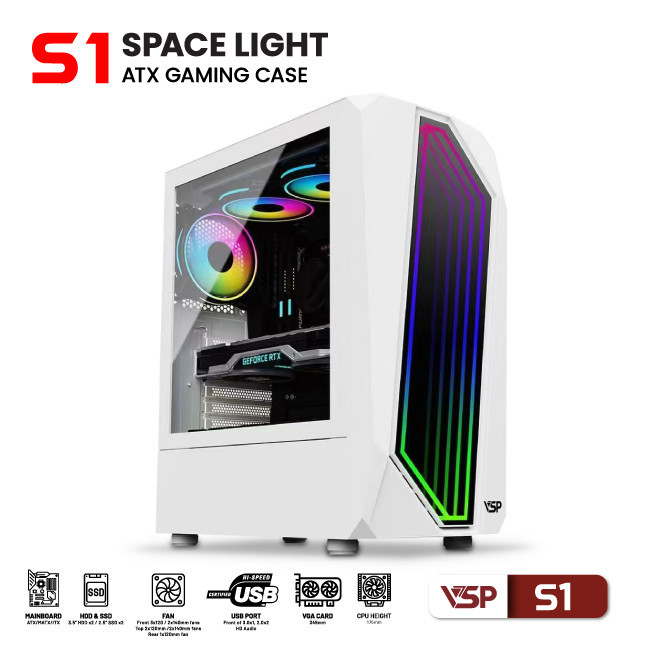 Vỏ Case Máy Tính VSP Gaming S1