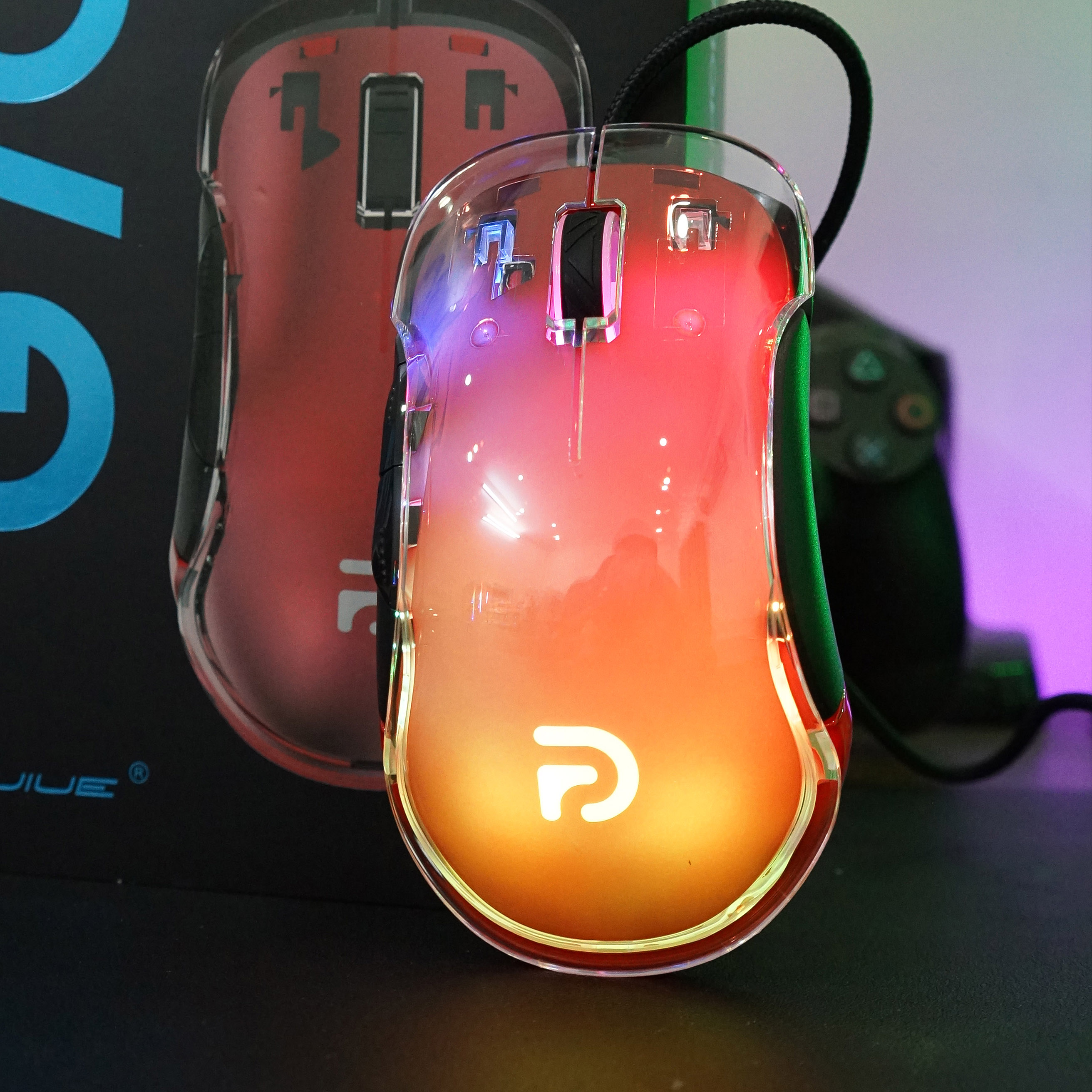 Chuột Gaming Có Dây G702 CRYSTAL Led RGB - RED