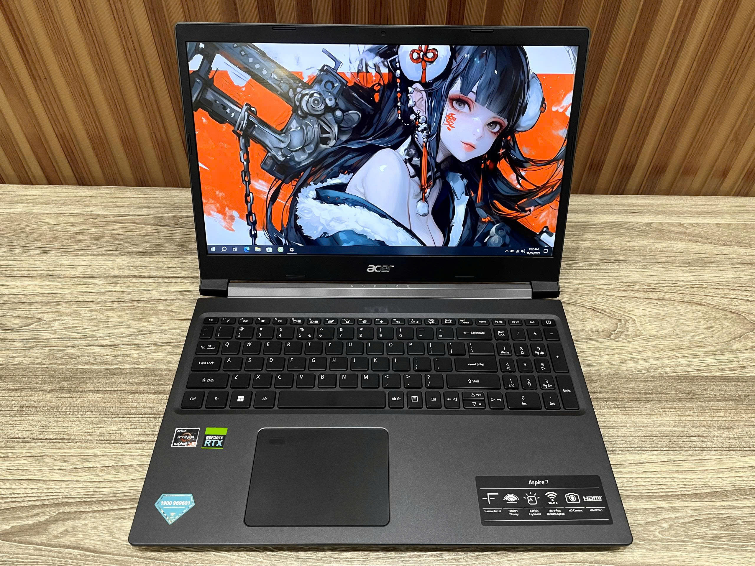 Laptop Gaming Acer Aspire 7 - 15.6" FHD 144Hz / Ryzen 5 5625U / RTX 3050 4G / 16GB / 512GB (2nd Like New)