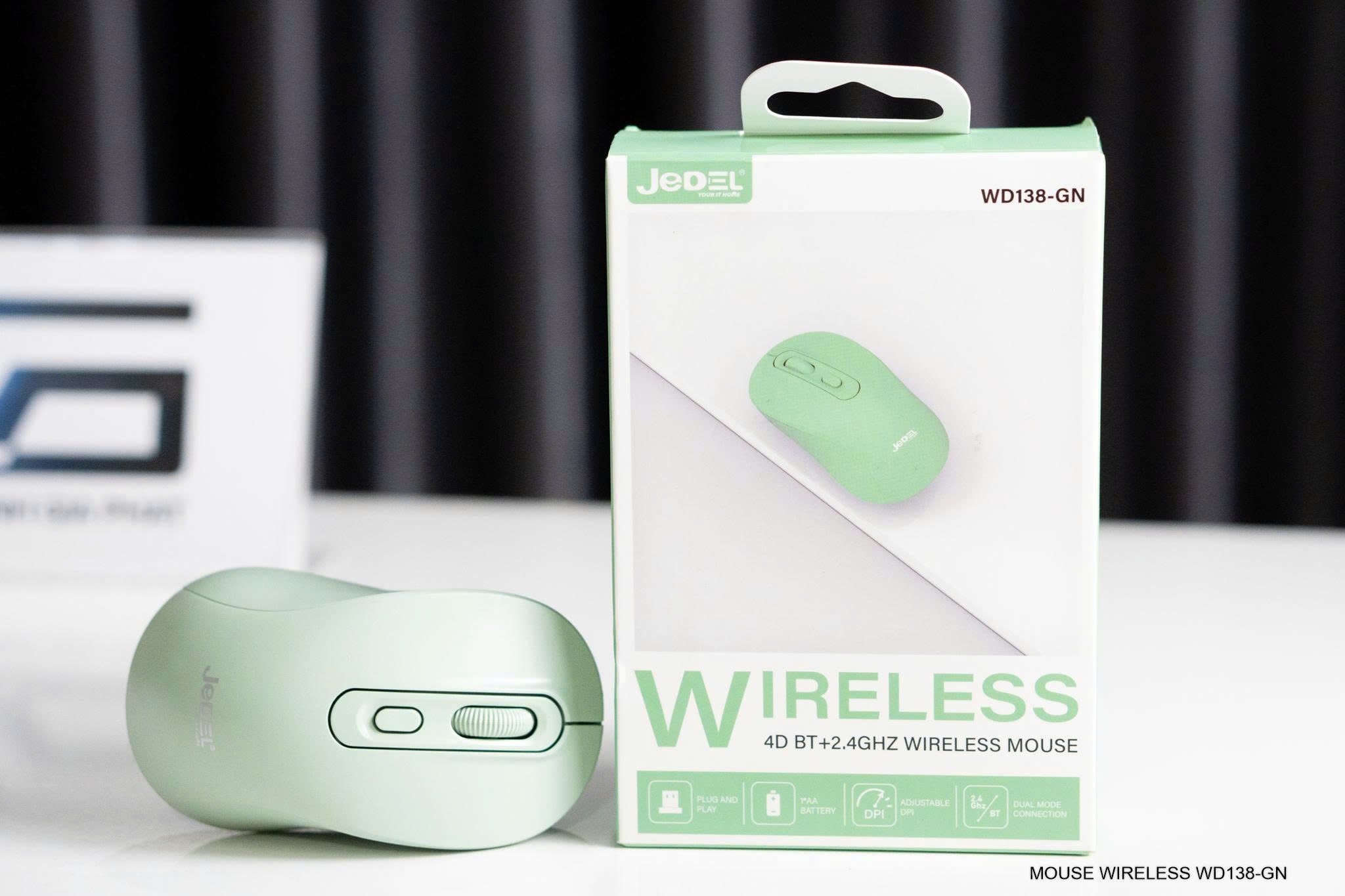 Chuột không dây JEDEL WD138 - Xanh