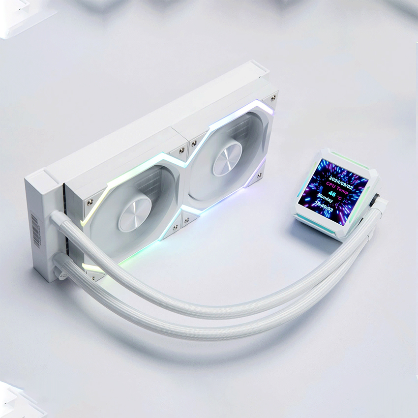 Tản nhiệt nước Leopard Astro Shell 240 ARGB Digital LCD - White