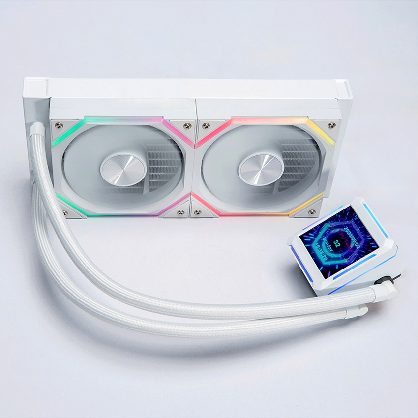 Tản nhiệt nước Leopard Astro Shell 240 ARGB Digital LCD - White