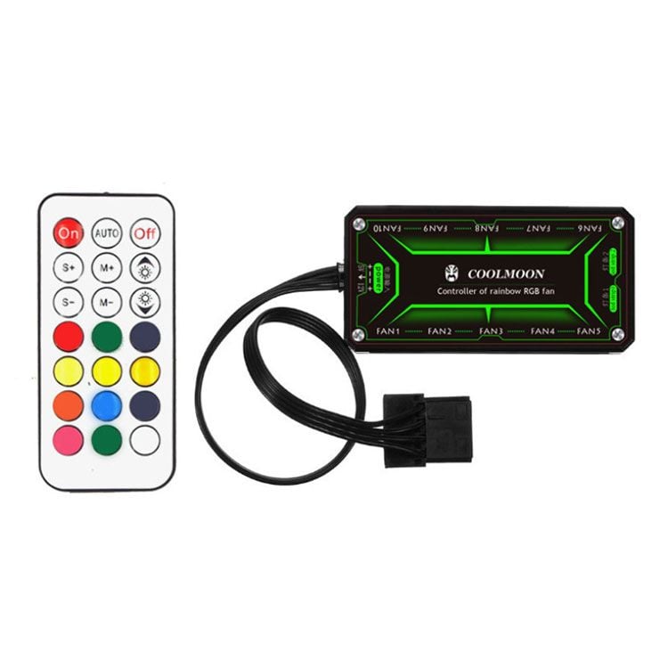 Bộ HUB + Remote Fan RGB Coolmoon