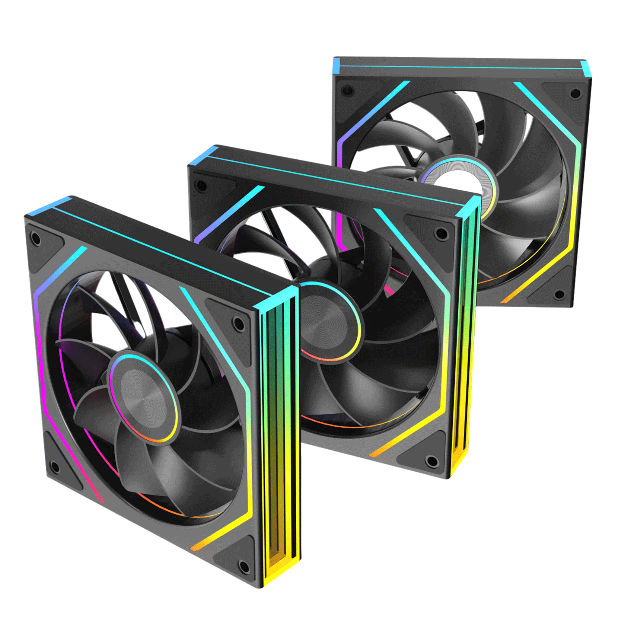 Fan lẻ Leopard Prism 4RS Ultra ARGB - Black (Gió ngược)