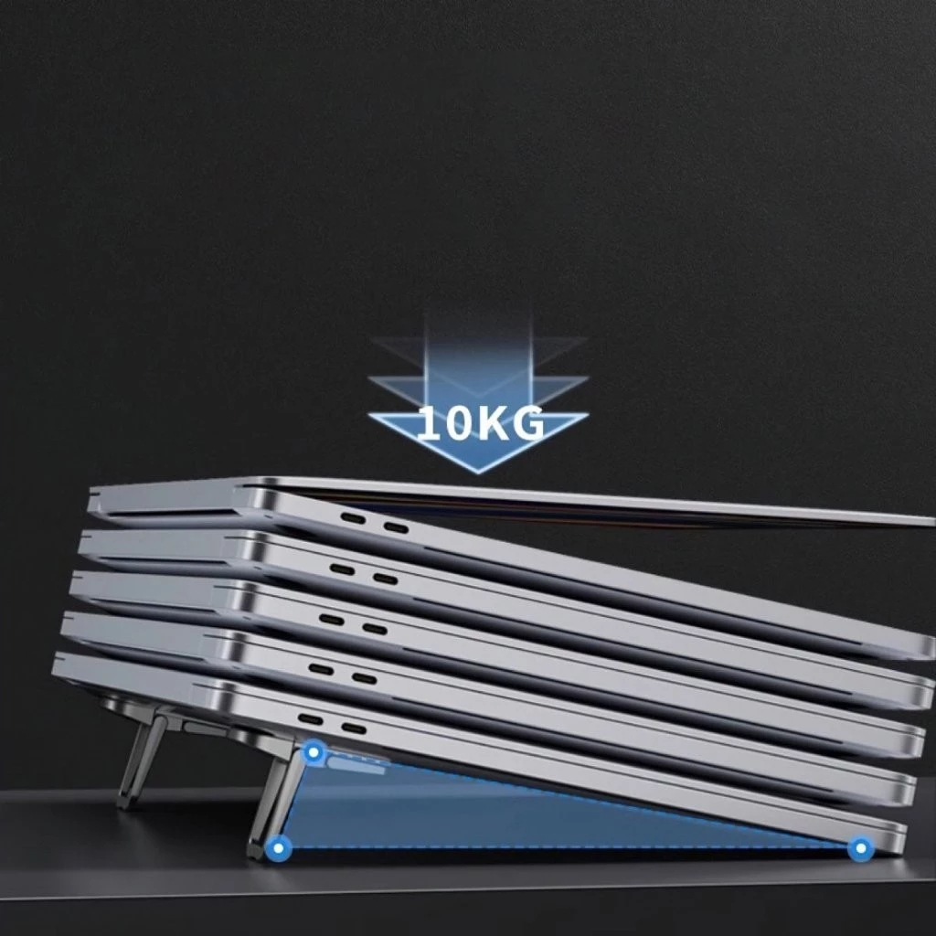 Giá đỡ Laptop dán đế 2 nấc - Xám