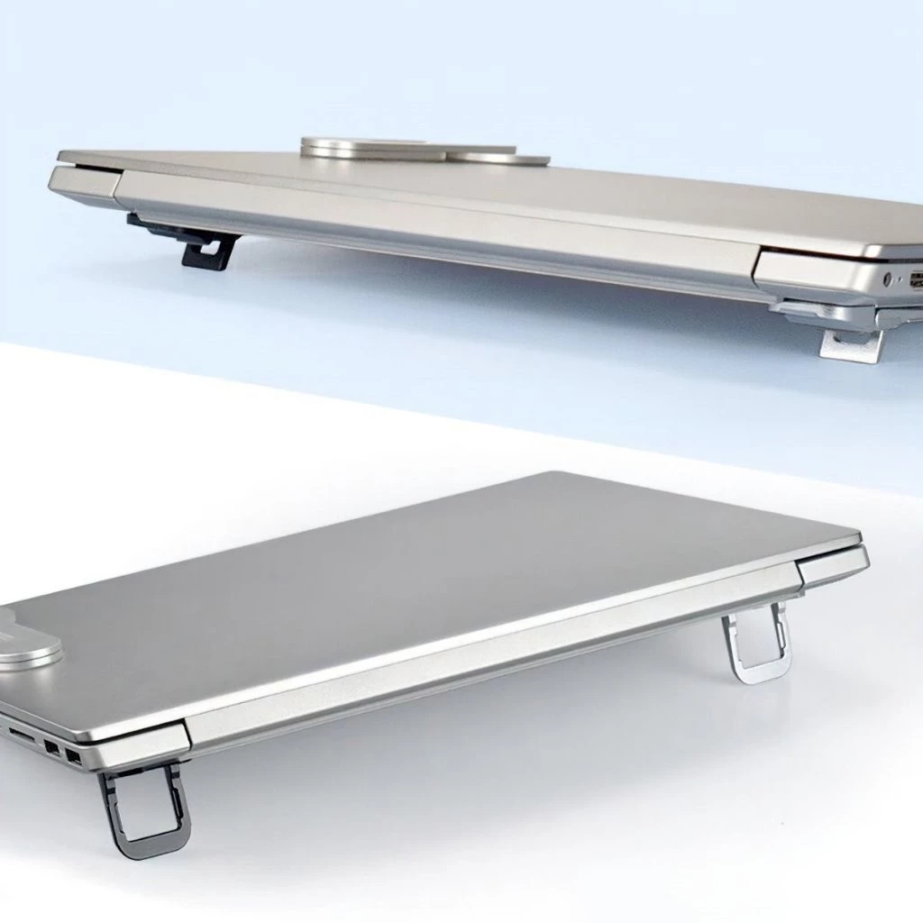 Giá đỡ Laptop dán đế 2 nấc - Xám