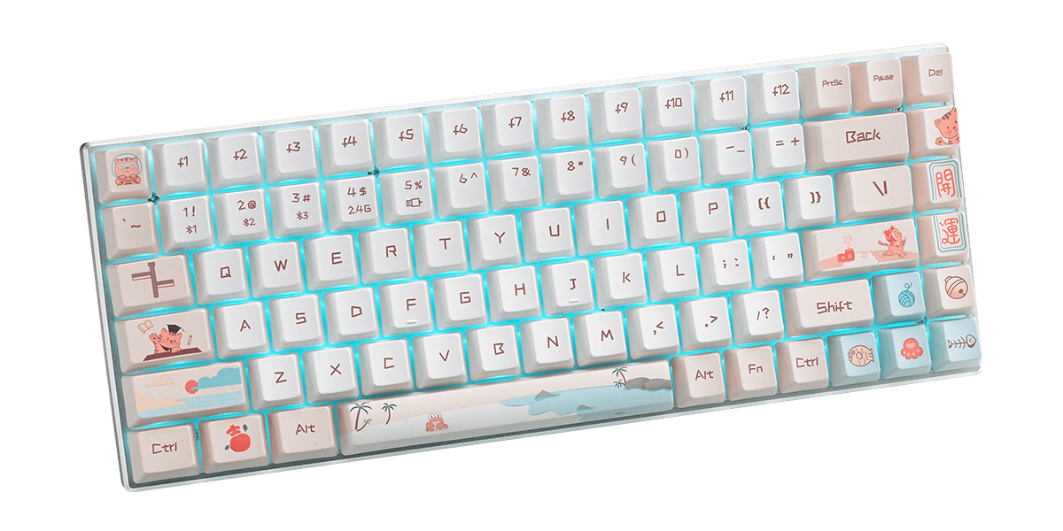 Bàn phím cơ Gaming Rapoo MT510PRO - WHITE YELLOW