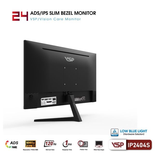 Màn hình VSP IP2404S - 24 inch - FHD / IPS / 120Hz / 1ms