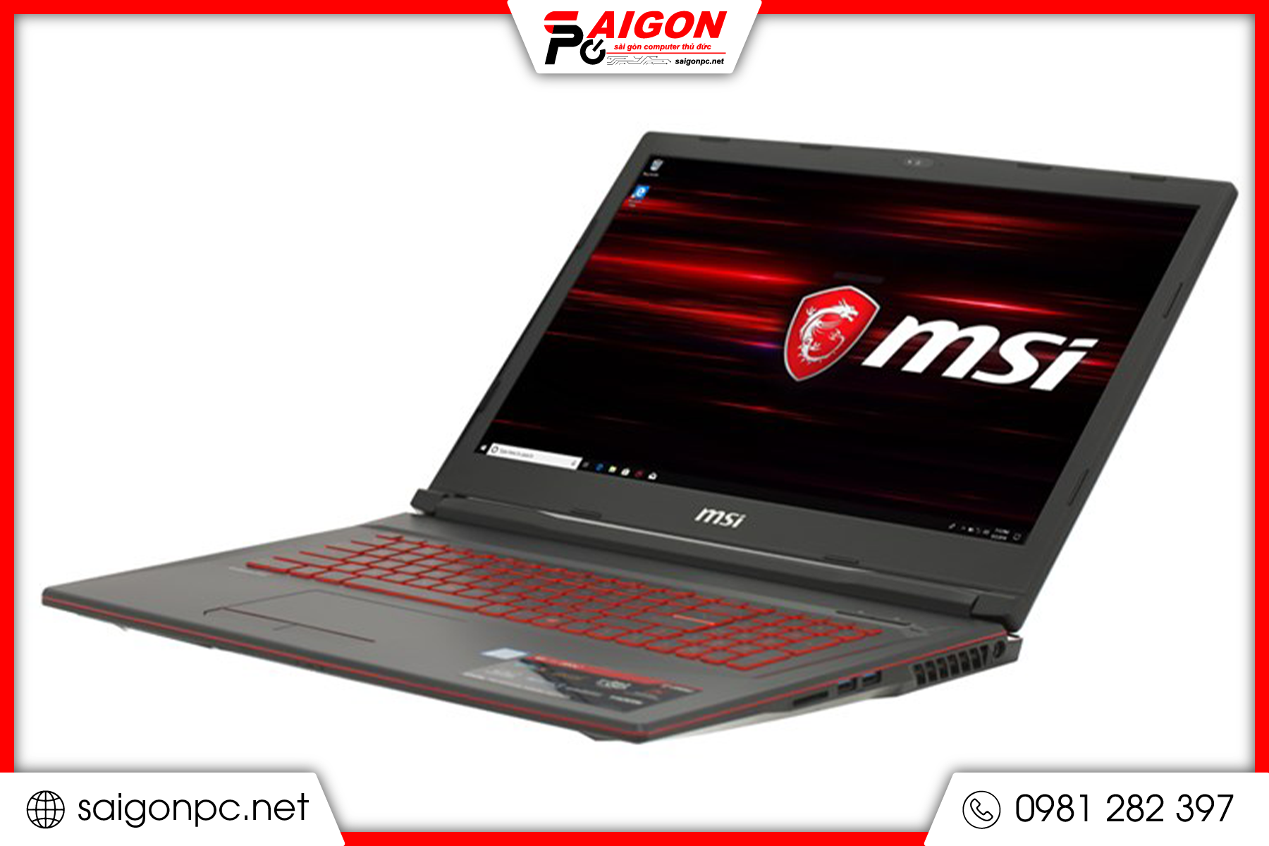 Laptop MSI Gaming - 15.6 inch / i7-8750H / GTX 1050 4G / 16GB / 128GB m2