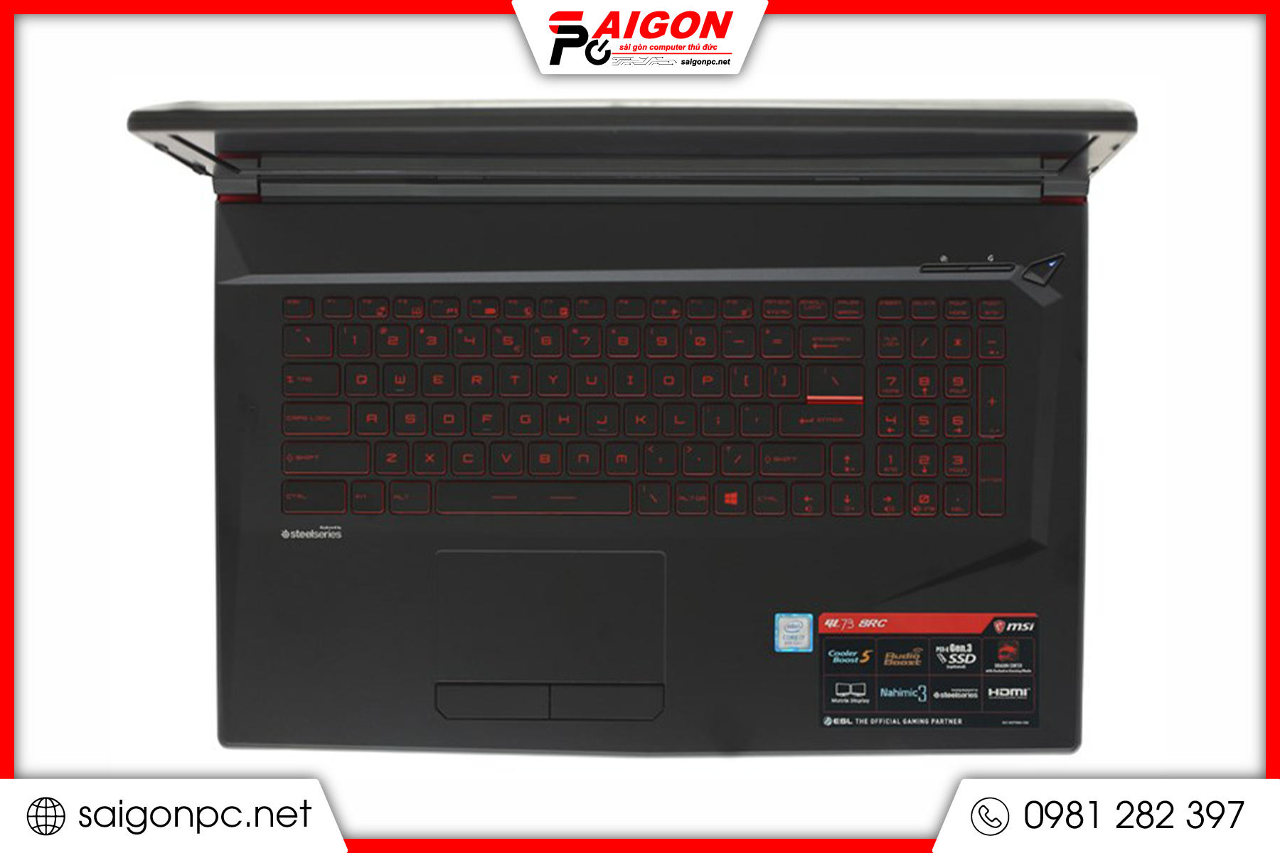 Laptop MSI Gaming - 15.6 inch / i7-8750H / GTX 1050 4G / 16GB / 128GB m2