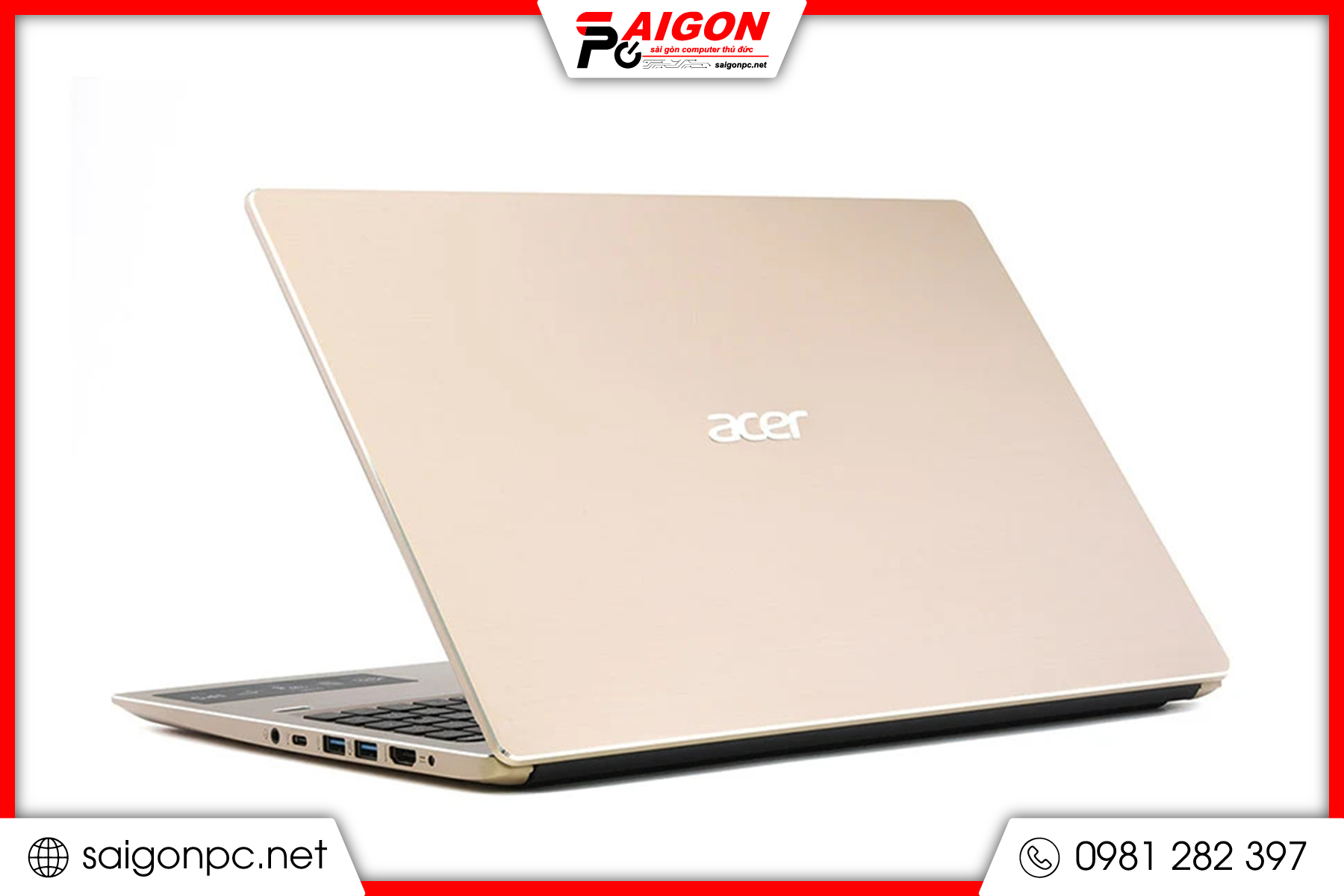 Laptop Acer Swift 3 - 15.6" FHD / i5-8250U / 8GB / 250GB / MX 150 2G - YELLOW