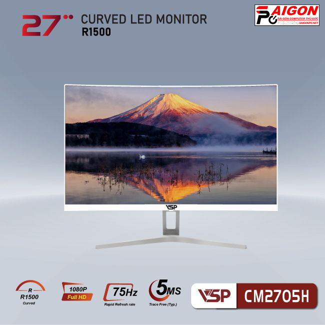 MÀN HÌNH CONG VSP THINKING 27INCH - CM2705H - WHITE