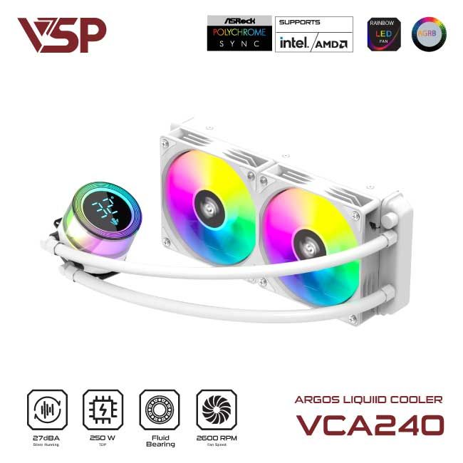 Tản nhiệt nước VSP Infinity Liquid Cooler VCA-240 - Trắng