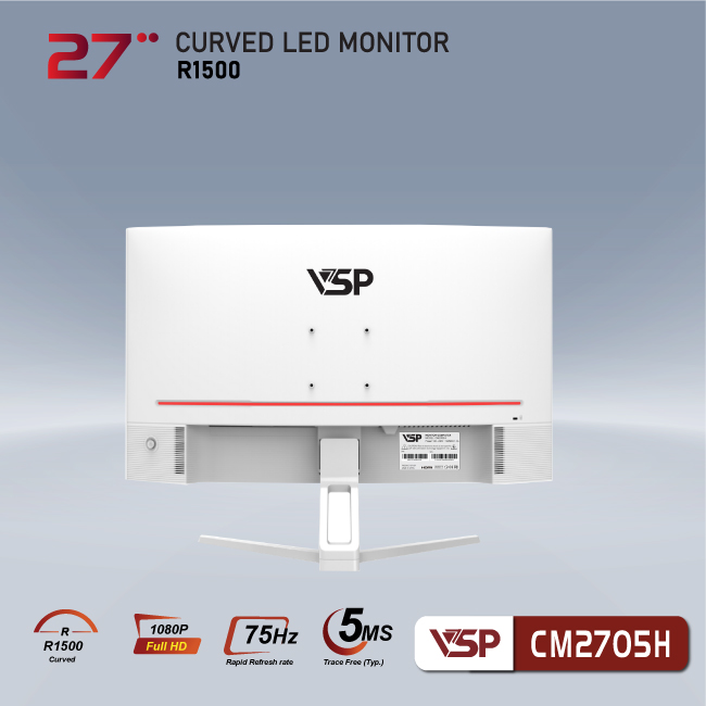 Màn hình cong VSP Thinking monitor 27inch -CM2705H - White
