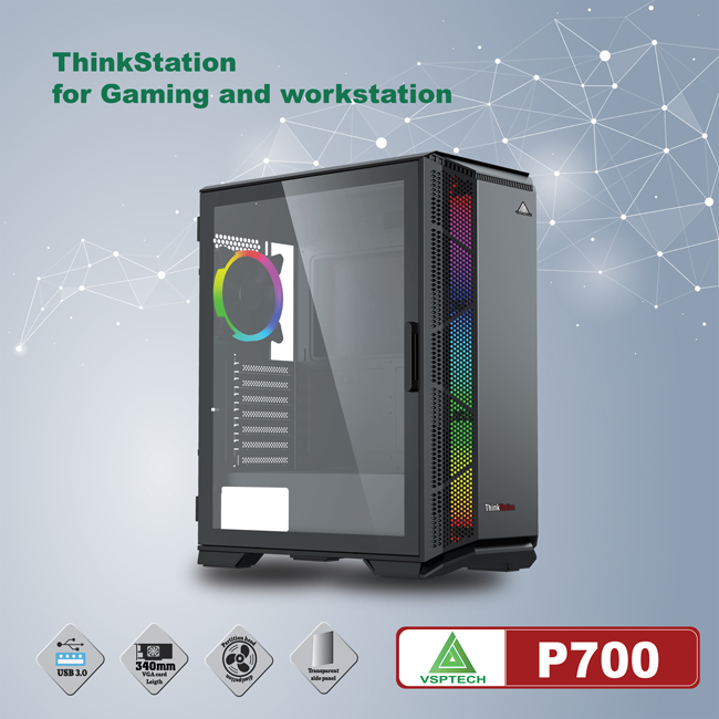 CASE VSPTECH THINKSTATION P700 FOR GAMING AND WORKSTATION