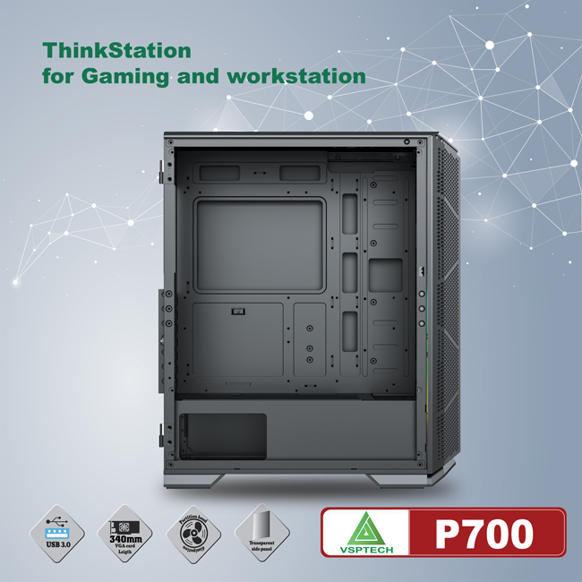 CASE VSPTECH THINKSTATION P700 FOR GAMING AND WORKSTATION