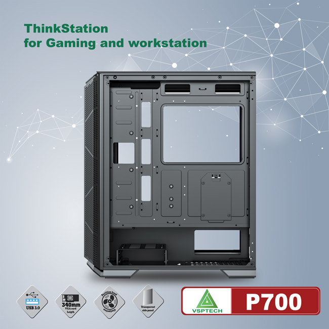 CASE VSPTECH THINKSTATION P700 FOR GAMING AND WORKSTATION