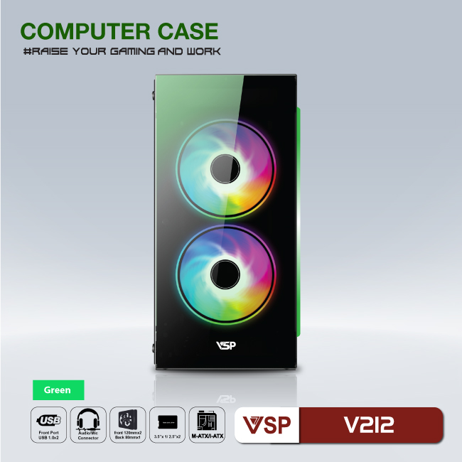 Case VSP V212 - Pink/Green