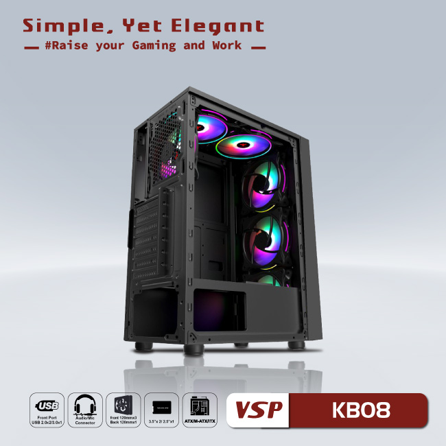 Case VSP - Esport gaming KB08- black