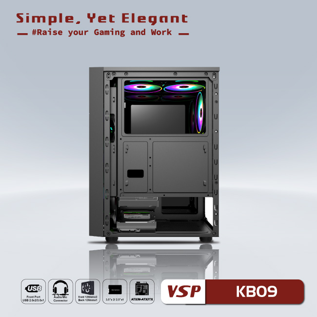 Case VSP - Esport gaming KB09 - Black