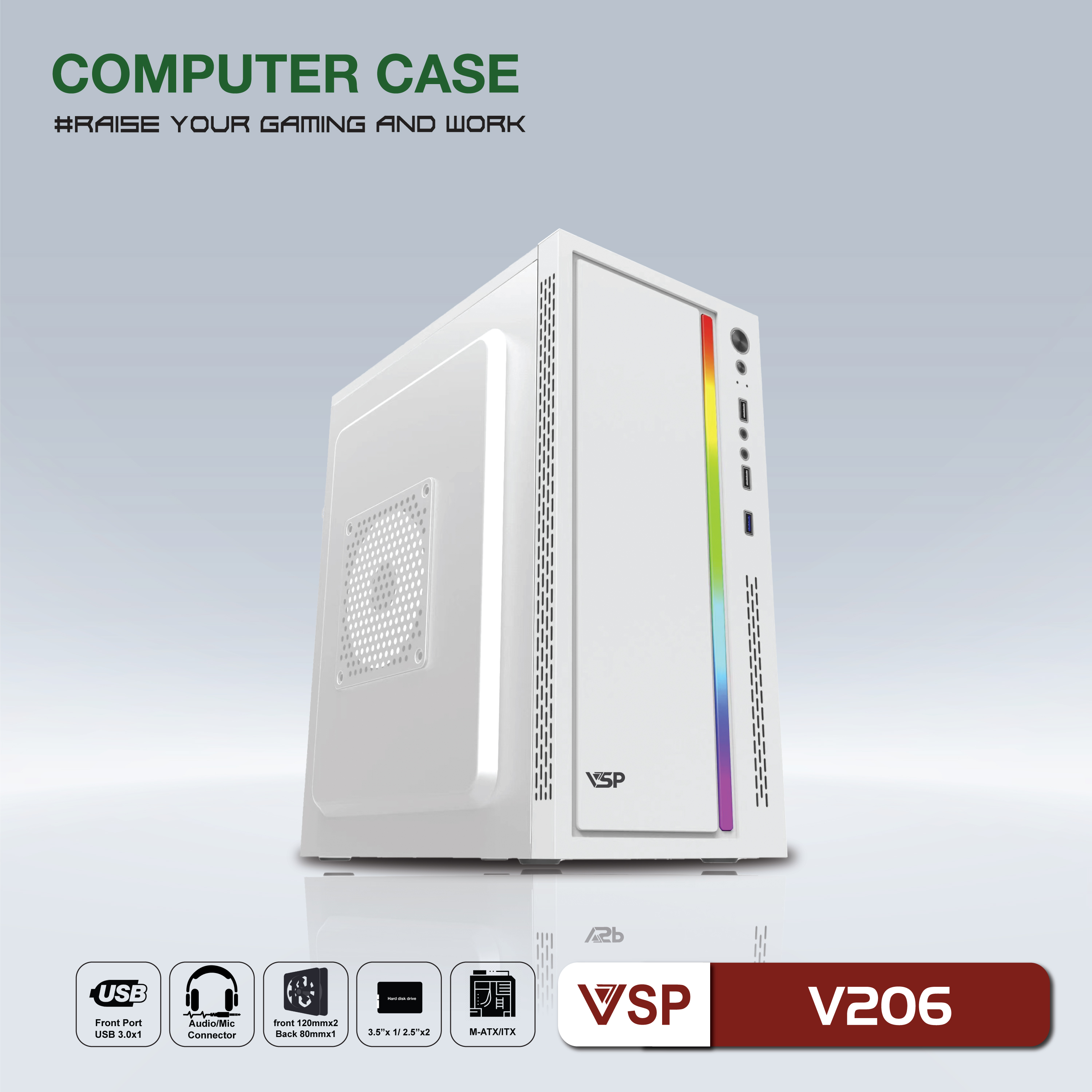 Case VSP V206 Pink-White