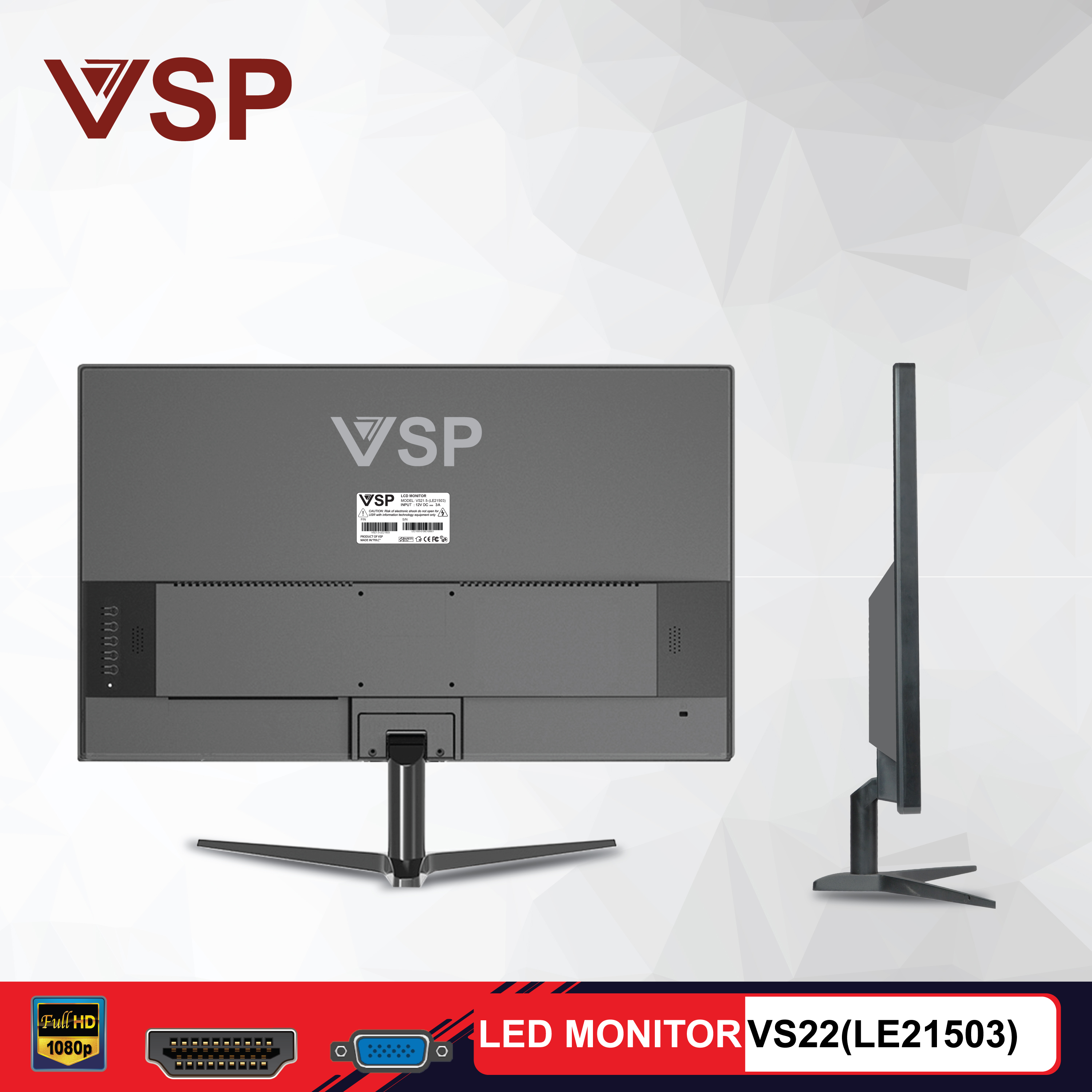 LCD 22" VSP  VS21.5(LE21503) Đen