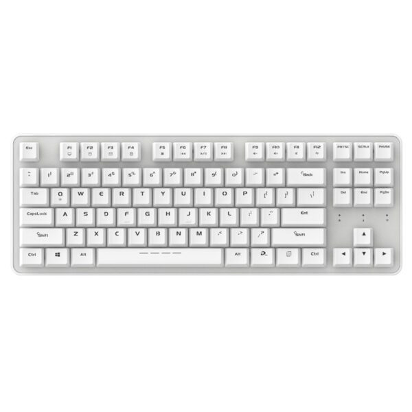 Bàn phím cơ DareU EK807G - White | Không dây, Red Switch