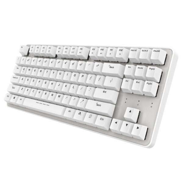 Bàn phím cơ DareU EK807G - White | Không dây, Red Switch