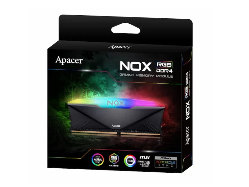 Ram Apacer NOX RGB 8GB DDR4 bus 3200MHz Black