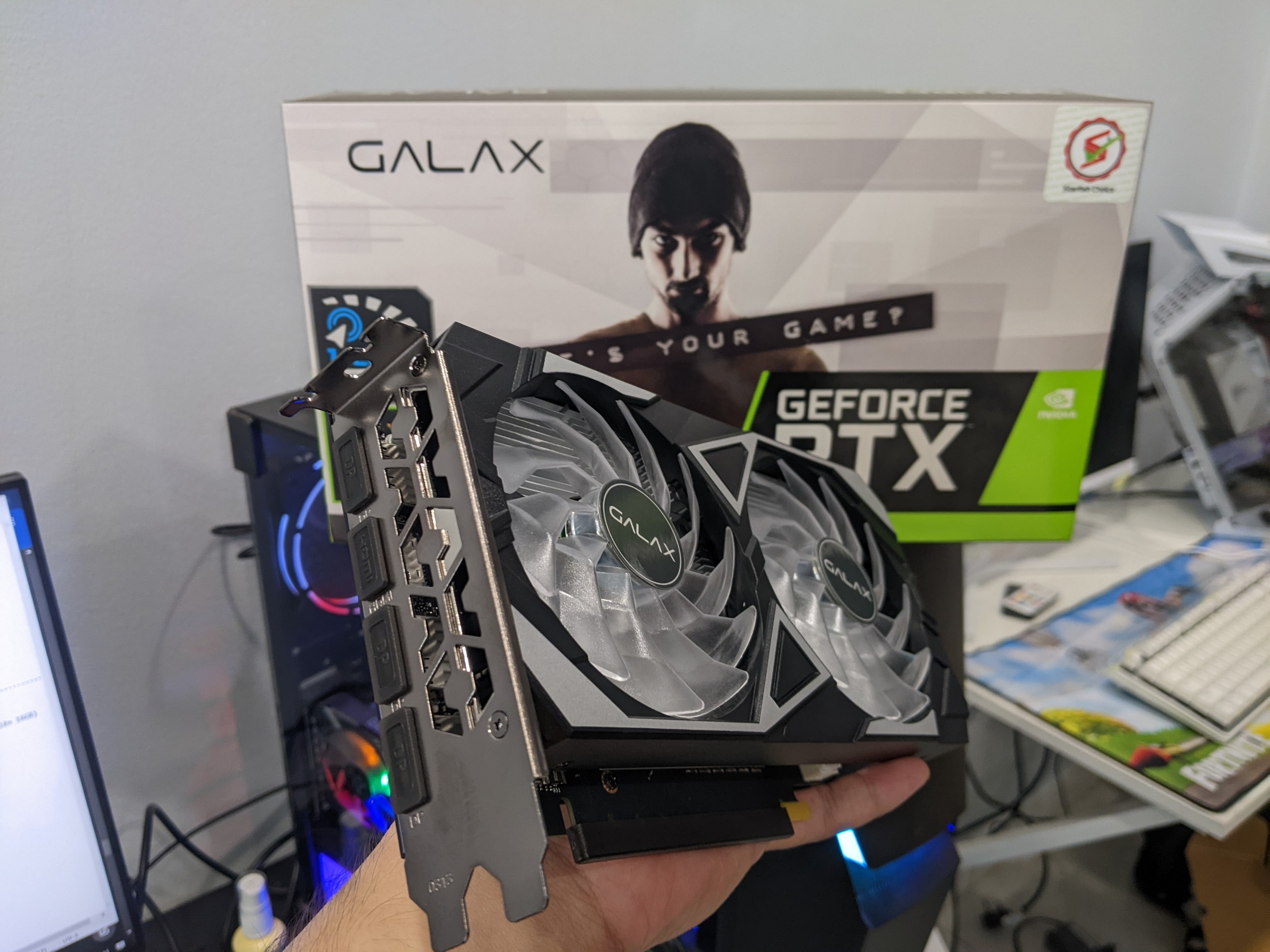 Card màn hình VGA GALAX RTX 3050 8GB GDDR6 EX (1-Click OC)