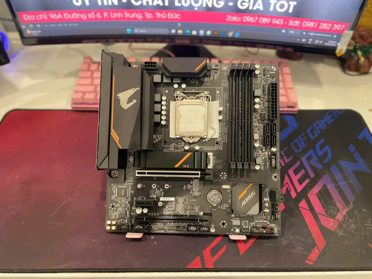 Main B460M Aorus Pro Gen10 full box like new