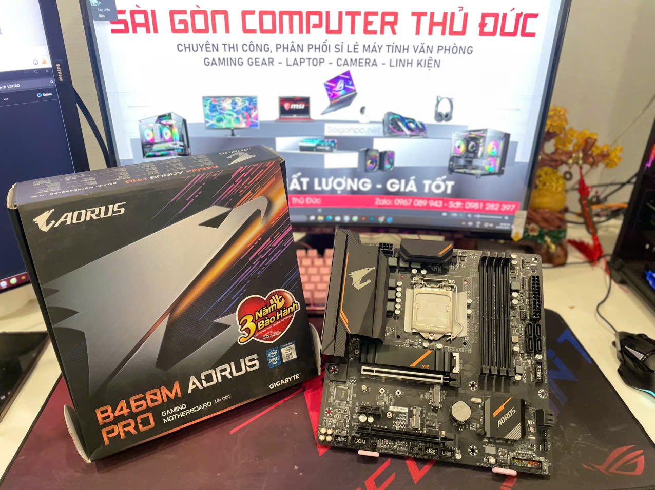 Main B460M Aorus Pro Gen10 full box like new