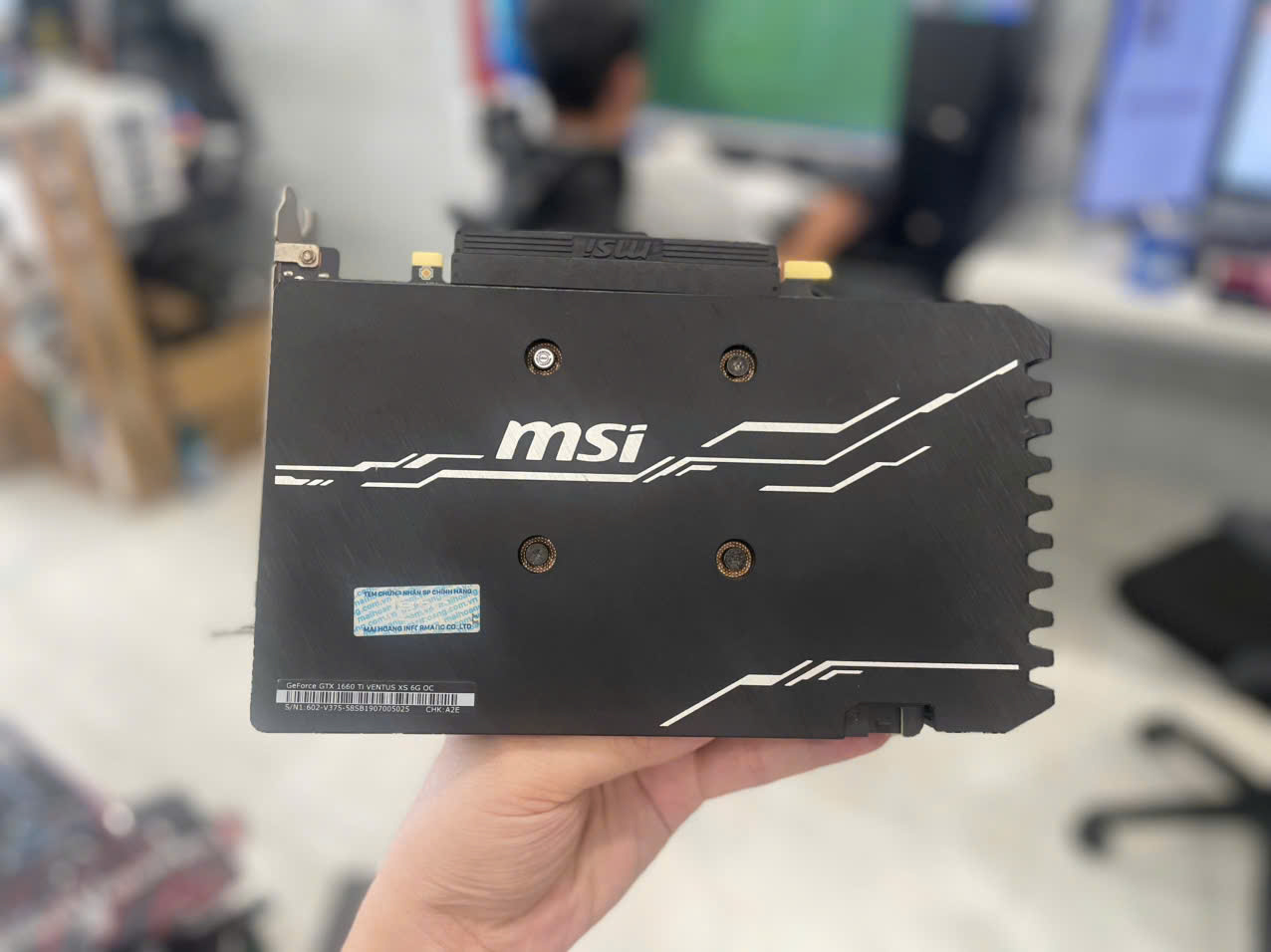 VGA GTX 1660 TI VETUS 6G 2 FAN MSI - Gọn nhẹ mát !